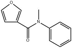 N-メチル-N-フェニルフラン-3-カルボアミド 化学構造式