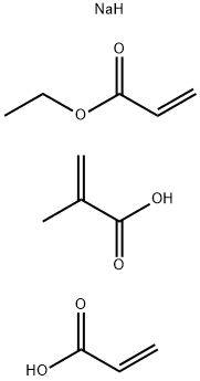 Acrylic acid, ethyl acrylate, methyl methacrylate polymer, sodium salt , borated Structure