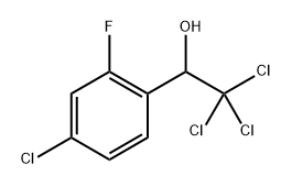 2,2,2-Trichloro-1-(4-chloro-2-fluorophenyl)ethanol,6781-45-9,结构式