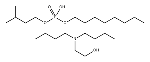 isopentyl octyl hydrogen phosphate, compound with 2-(dibutylamino)ethanol (1:1) Struktur