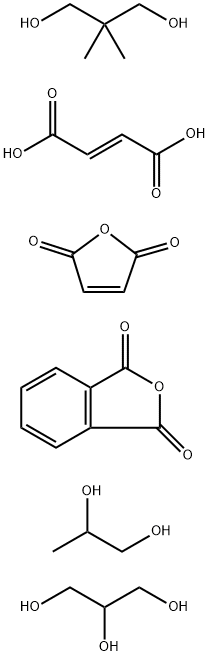 2-Butenedioic acid (2E)-, polymer with 2,2-dimethyl-1,3-propanediol, 2 ,5-furandione, 1,3-isobenzofurandione, 1,2-propanediol and 1,2,3-propa netriol|1,2,3-丙三醇与2-顺丁烯二酸、2,2-二甲基-1,3-丙二醇、2,5-呋喃二酮、1,3-异苯并呋喃二酮和1,2-丙二醇的聚合物