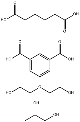 1,3-Benzenedicarboxylic acid, polymer with hexanedioic acid, 2,2-oxybisethanol and 1,2-propanediol,67939-66-6,结构式