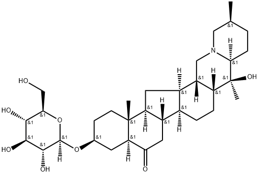 西贝母碱苷,67968-40-5,结构式