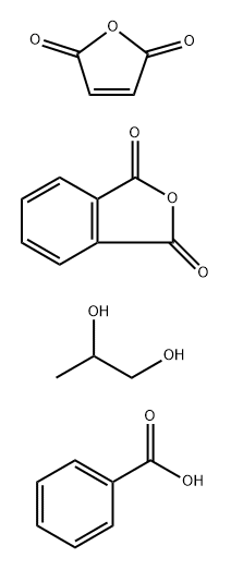 1,3-isobenzofurandione, polymer with 2,5-furandioneand 1,2-propanediol, benzoate 化学構造式