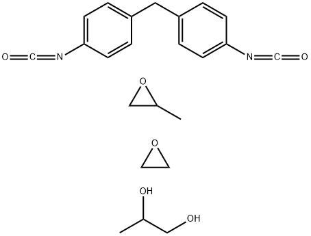 1,2-Propanediol, polymer with 1,1-methylenebis4-isocyanatobenzene, methyloxirane and oxirane|1,2-丙二醇与1,1'-亚甲基双[4-异氰酸根合苯基]和甲基环氧己烷的聚合物