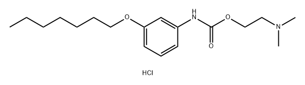 Carbanilic acid, m-heptyloxy-, 2-(dimethylamino)ethyl ester, hydrochloride|