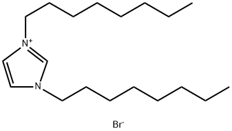 1H-Imidazolium, 1,3-dioctyl-, bromide (1:1) Structure