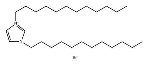 1,3-二(十二烷基)咪唑溴盐,68113-88-2,结构式