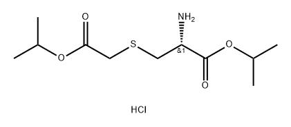 L-Cysteine, S-[2-(1-methylethoxy)-2-oxoethyl]-, 1-methylethyl ester, hydrochloride (9CI) Struktur