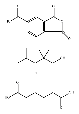 Hexanedioicacid,polymerwith1,3-dihydro-1,3-dioxo-5-isobenzofurancarboxylicacidand2,2,4-trimethyl-1,3-pentanediol Structure