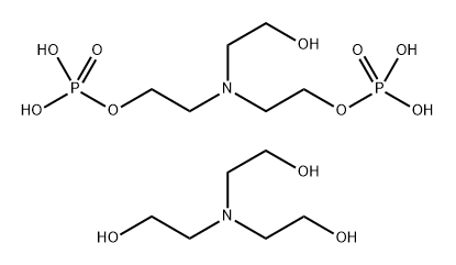2-[ビス(2-ホスホノオキシエチル)アミノ]エタノール・4[2,2′,2′′-ニトリロトリス(エタノール)] 化学構造式