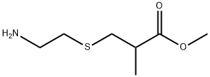 3-((2-氨基乙基)硫代)-2-甲基丙酸甲酯 结构式