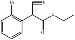 ethyl 2-(2-bromophenyl)-2-cyanoacetate 结构式