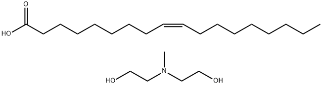 9-Octadecenoic acid (9Z)-, ester with 2,2'-(methylimino)bis[ethanol] Structure