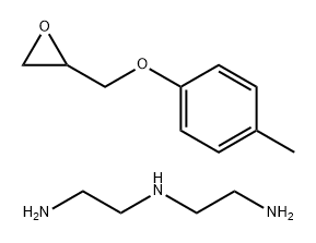 1,2-Ethanediamine,N-(2-aminoethyl)-,reactionproductswithglycidylp-tolylether Structure