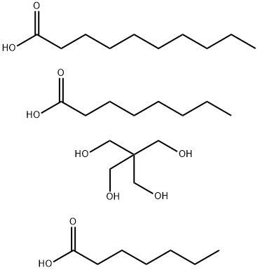 Decanoic acid, mixed esters with heptanoic acid, octanoic acid and pentaerythritol 结构式