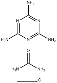 Methoxy methyl melamine, urea, formal polymer Struktur