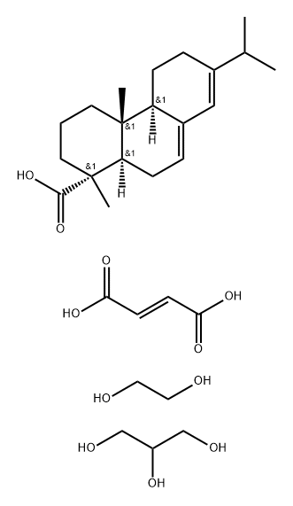 fumaric-abietic acids, ethylene glycol, glycerol esters Struktur