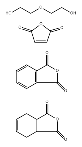1,3-Isobenzofurandione, polymer with 2,5-furandione, 2,2-oxybisethanol and 3a,4,7,7a-tetrahydro-1,3-isobenzofurandione 化学構造式