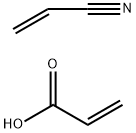 2-丙烯酸、2-丙烯腈的聚合物钙盐 结构式