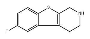 6-Fluoro-1,2,3,4-tetrahydrobenzo[4,5]thieno[2,3-c]pyridine Structure