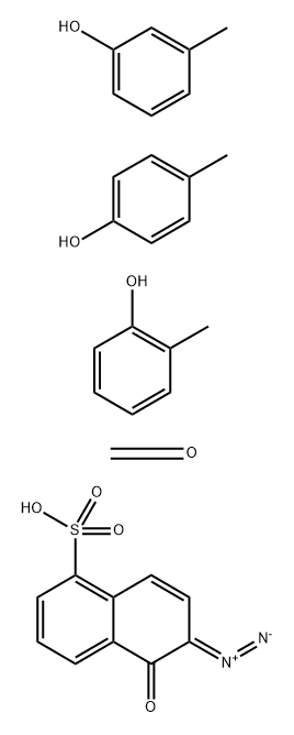 Formaldehyde, polymer with 2-methylphenol, 3-methylphenol and 4-methylphenol, 6-diazo-5,6-dihydro-5-oxo-1-naphthalenesulfonate Struktur