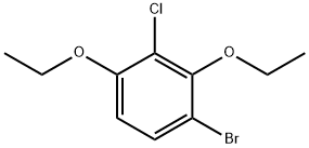 1-Bromo-3-chloro-2,4-diethoxybenzene Struktur