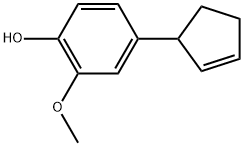 4-(2-Cyclopenten-1-yl)-2-methoxyphenol Structure