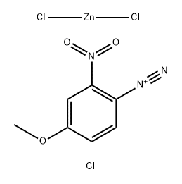 4-methoxy-2-nitrobenzenediazonium chloride, compound with zinc chloride Structure