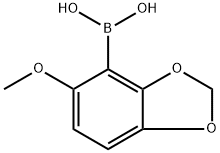 (5-methoxybenzo[d][1,3]dioxol-4-yl)boronic acid,685516-54-5,结构式