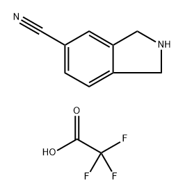 Isoindoline-5-carbonitrile 2,2,2-trifluoroacetate Structure