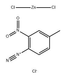 3-nitrotoluene-4-diazonium chloride, compound with zinc chloride 结构式