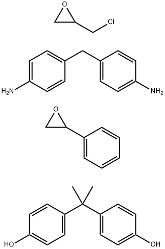 Phenol, 4,4-(1-methylethylidene)bis-, polymer with (chloromethyl)oxirane and phenyloxirane, reaction products with 4,4-methylenebisbenzenamine,68610-55-9,结构式