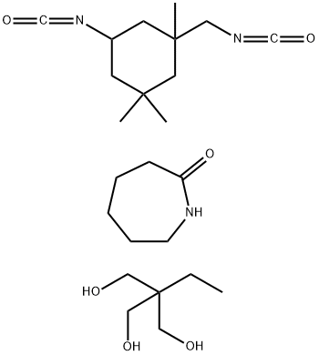 1,3-Propanediol, 2-ethyl-2-(hydroxymethyl)-, polymer with 5-isocyanato-1-(isocyanatomethyl)-1,3,3-trimethylcyclohexane, caprolactam-blocked Struktur