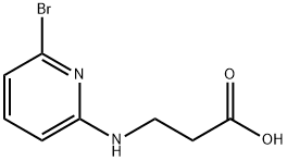 β-Alanine, N-(6-bromo-2-pyridinyl)- 化学構造式