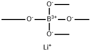 Lithiumtetramethanolatoborate Struktur
