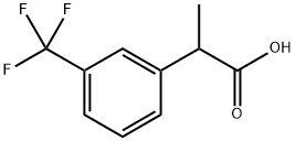 2-[3-(三氟甲基)苯基]丙酸,68718-08-1,结构式