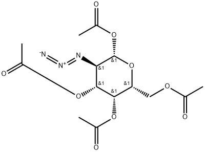 2-azido-2-deoxy-1,3,4,6-tetraacetate β-D-Galactopyranose Structure