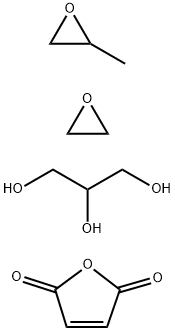 2,5-Furandione, polymer with methyloxirane polymer with oxirane ether with 1,2,3-propanetriol (3:1) 化学構造式