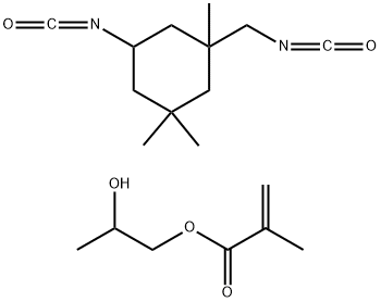 2-Propenoic acid, 2-methyl-, 2-hydroxypropyl ester, polymer with 5-isocyanato-1-(isocyanatomethyl) -1,3,3-trimethylcyclohexane|