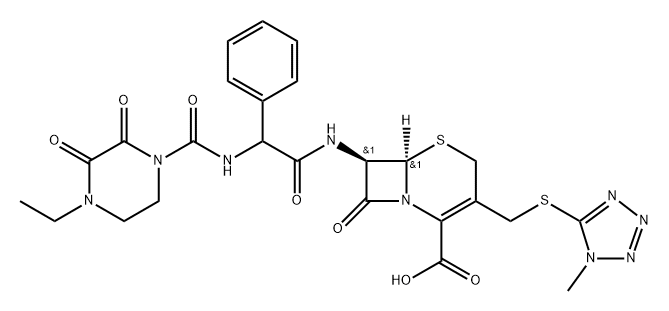 Cefoperazone Impurity 11,68853-95-2,结构式