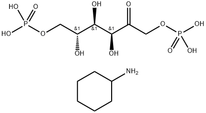 D-fructose 1,6-bis(dihydrogen phosphate), compound with cyclohexylamine (1:3),68966-41-6,结构式