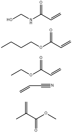 2-프로펜산,2-메틸-,메틸에스테르,부틸2-프로페노에이트,에틸2-프로페노에이트,N-(히드록시메틸)-2-프로펜아미드및2-프로펜니트릴중합체