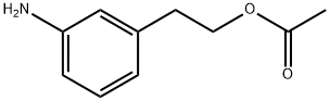 Benzeneethanol, 3-amino-, 1-acetate 化学構造式