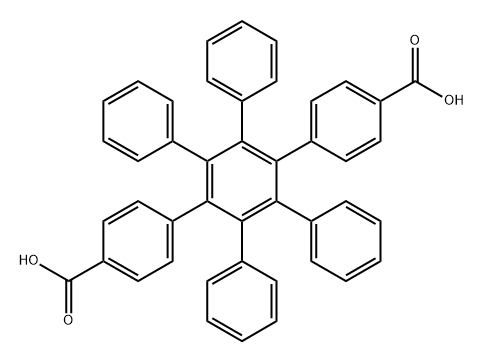 1,1':4',1''-Terphenyl]-4,4''-dicarboxylic acid, 2',3',5',6'-tetraphenyl- Struktur