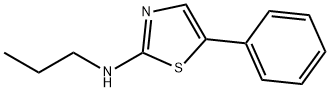 5-Phenyl-N-propylthiazol-2-amine 化学構造式