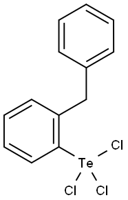 Benzene, 1-(phenylmethyl)-2-(trichlorotelluro)- Structure