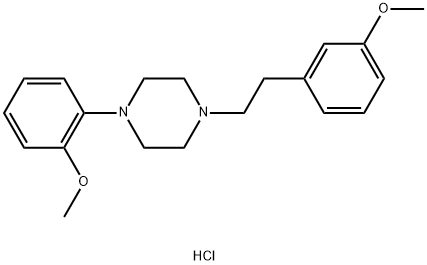 Piperazine, 1-(2-methoxyphenyl)-4-[2-(3-methoxyphenyl)ethyl]-, hydrochloride (1:2) Structure