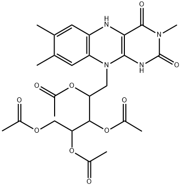 N(3)-methyltetraacetylriboflavin Struktur