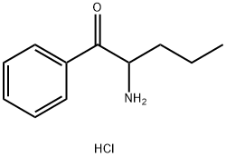 2-AMINO-1-PHENYLPENTAN-1-ONE HYDROCHLORIDE,6946-07-2,结构式